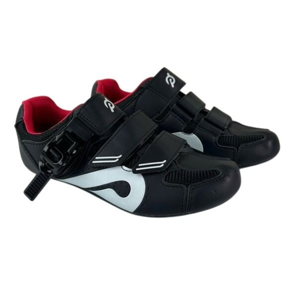 Peloton A-19 Sz 38 (US 7) Cycling Shoes Red Black